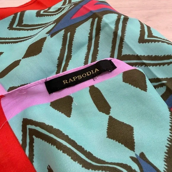 [Rapsodia] Vibrant Scarf with Patterns - Picture 3 of 6